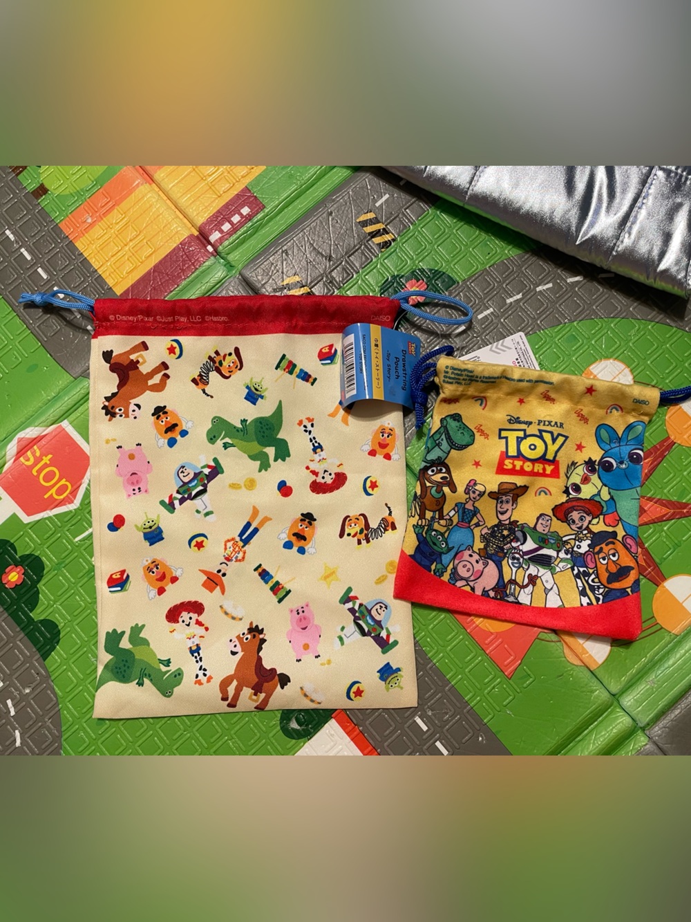 Toy Story Drawstring Pouch - Character Print (Red Trim)